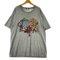 半袖Tシャツ 90s Changes マーブル 灰 XL グレー