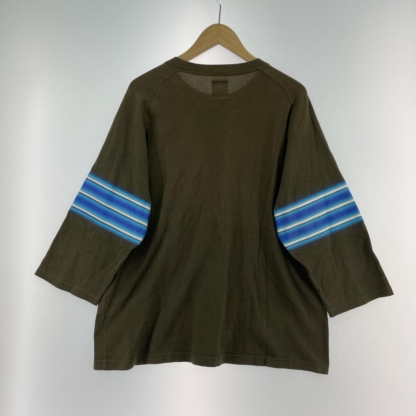 長袖Tシャツ 03ss 袖プリントカットソー カーキ カーキ