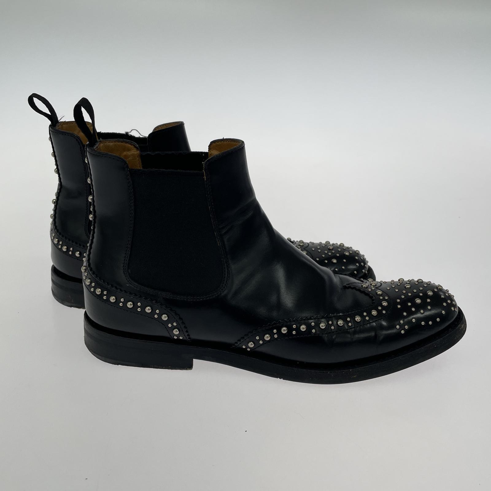 ブーツ KETSBY MET サイドゴアスタッズブーツ 35 ブラック