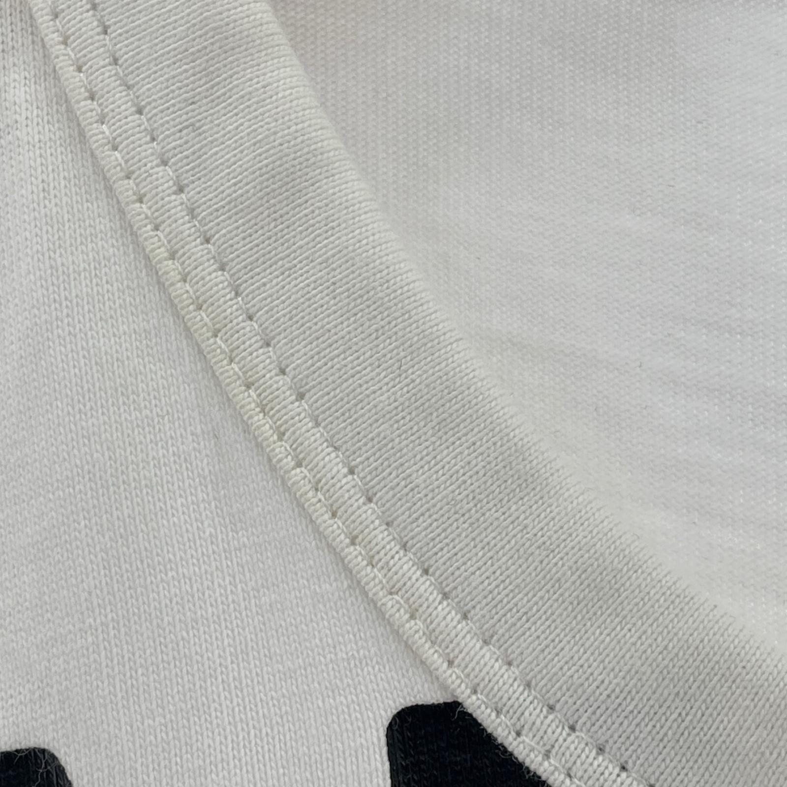 半袖Tシャツ MAGLIA T-SHIRT ロゴプリントTee 白 (M) M