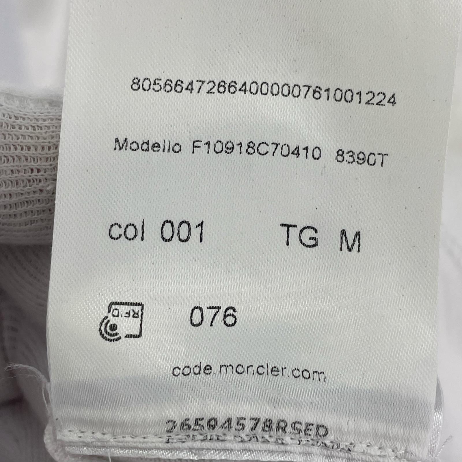 半袖Tシャツ MAGLIA T-SHIRT ロゴプリントTee 白 (M) M