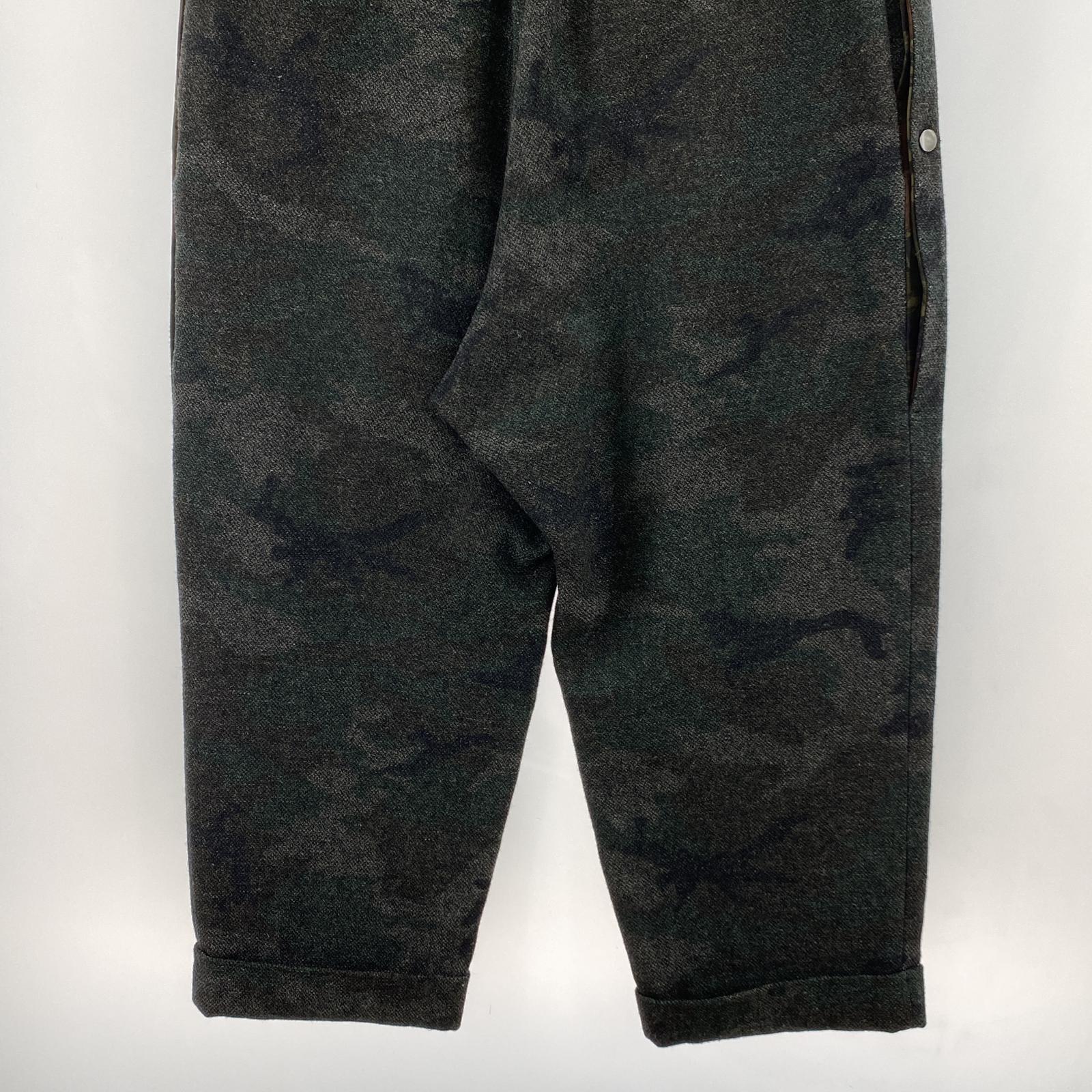 パンツ Yohji Yamamoto POUR HOMME 14AW カモフラ フラップ ウールパンツ 3 3 グレー