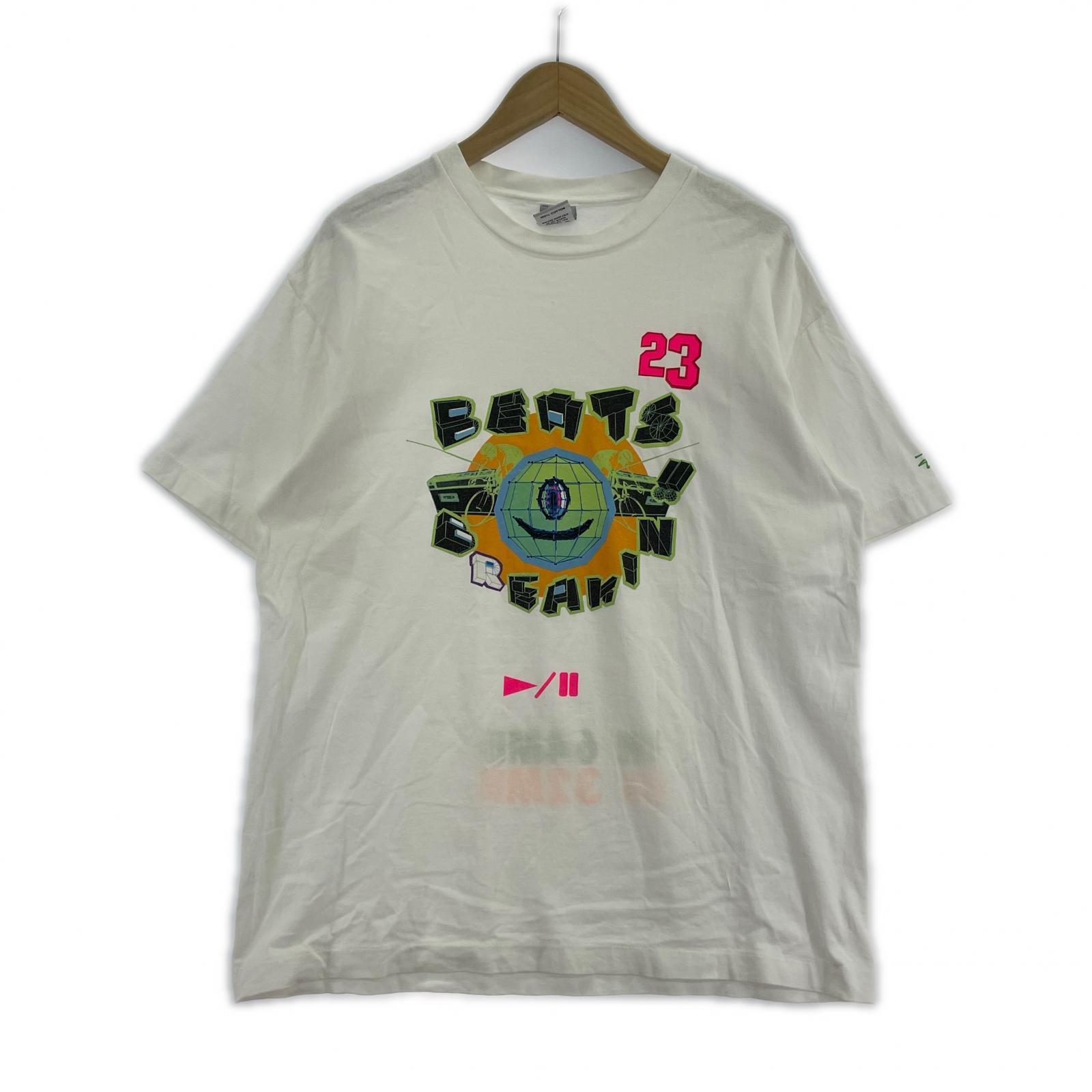 半袖Tシャツ 00s 銀タグ USA製 BEATS BREAKIN プリントTee (L) L ホワイト
