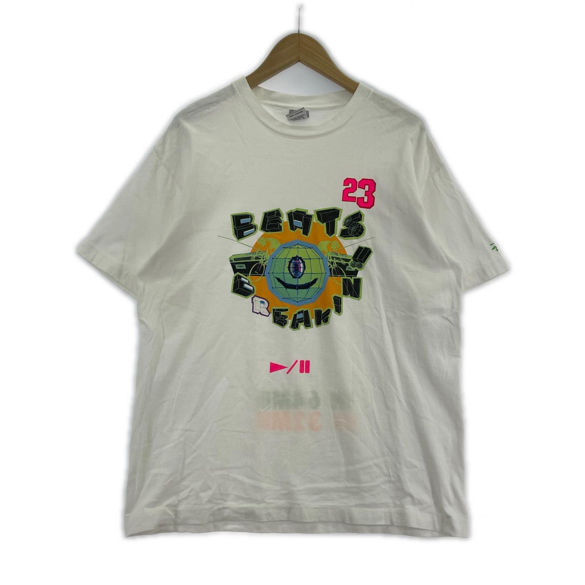 半袖Tシャツ 00s 銀タグ USA製 BEATS BREAKIN プリントTee (L) L ホワイト
