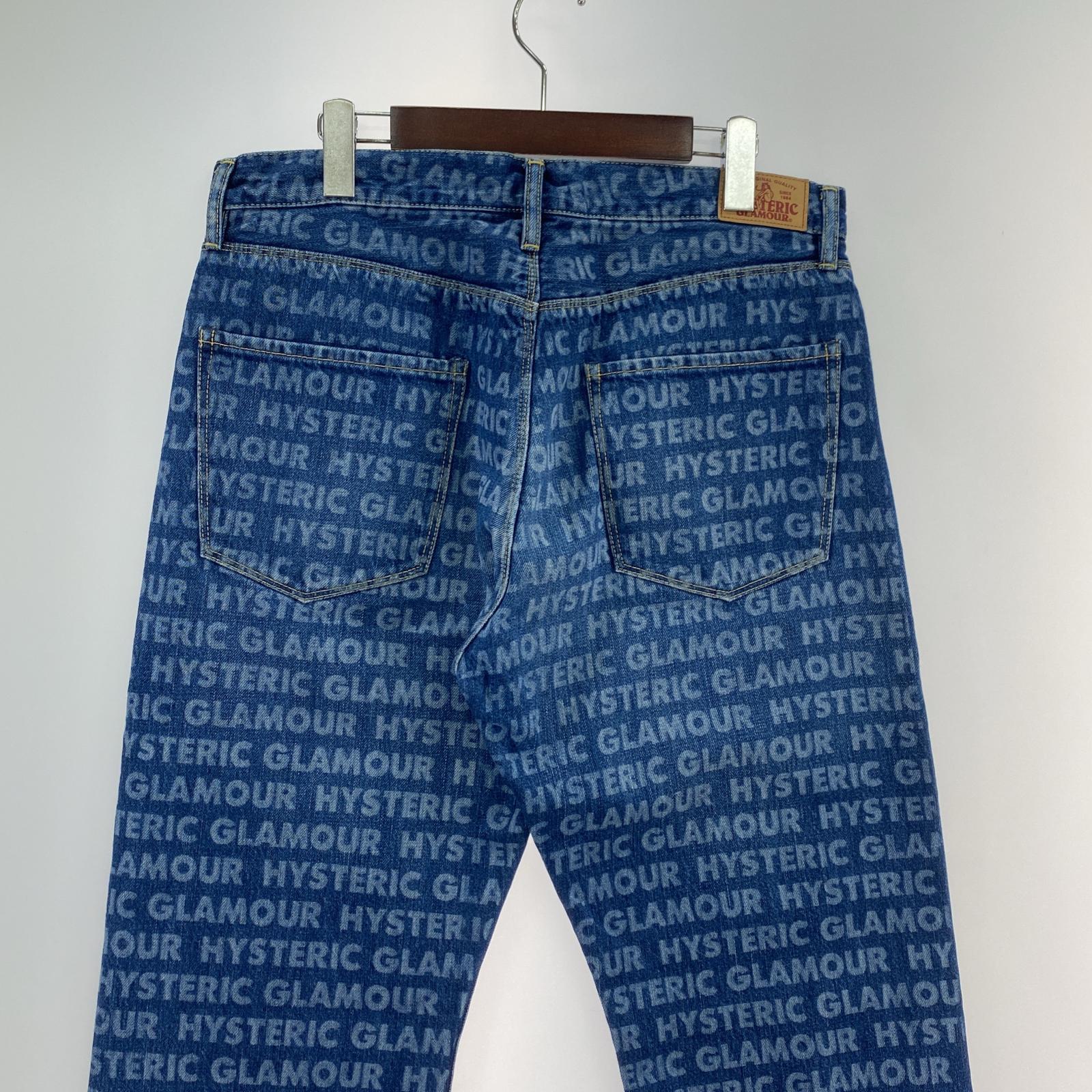 デニムパンツ LOGO PRINT DENIM 34 34 ネイビー