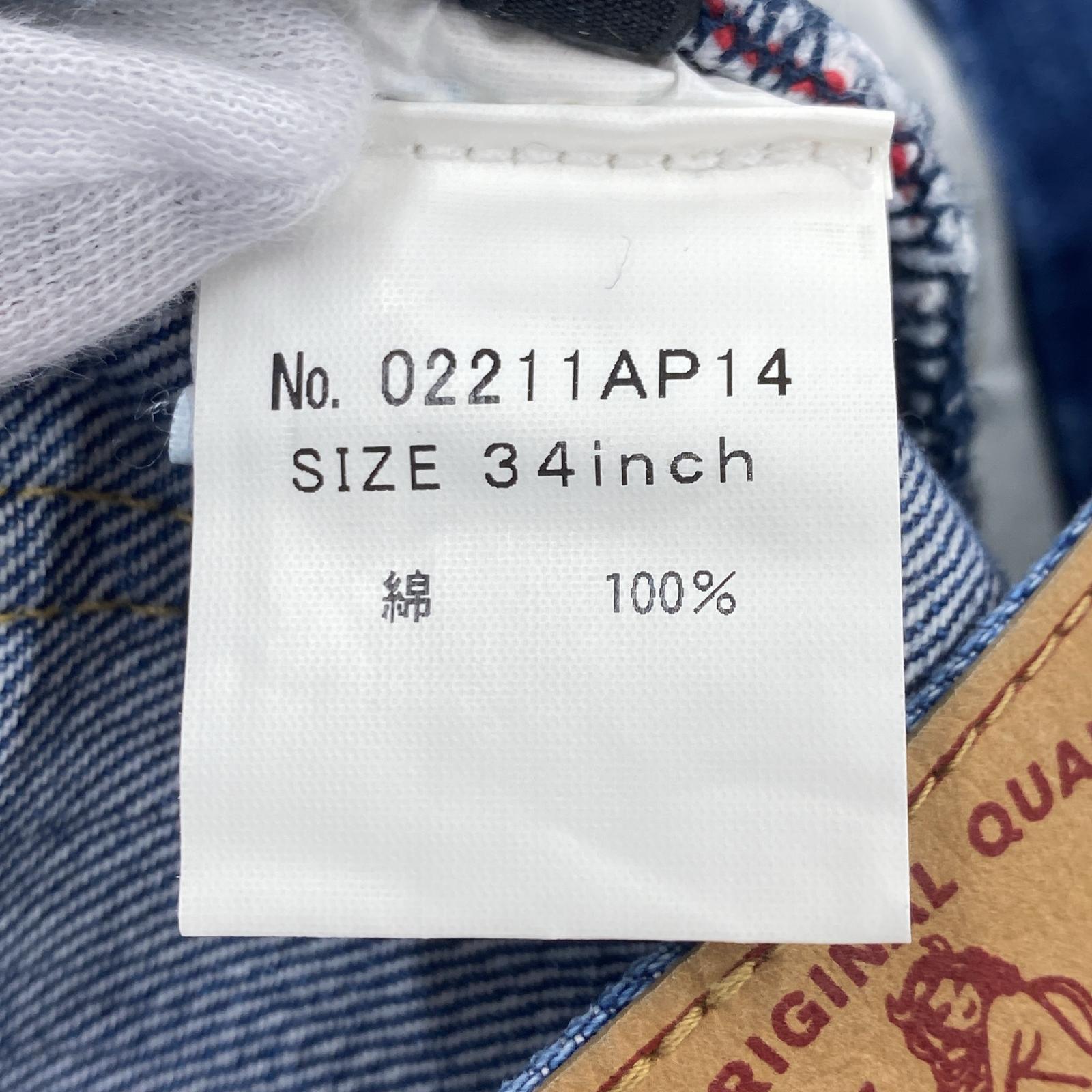 デニムパンツ LOGO PRINT DENIM 34 34 ネイビー