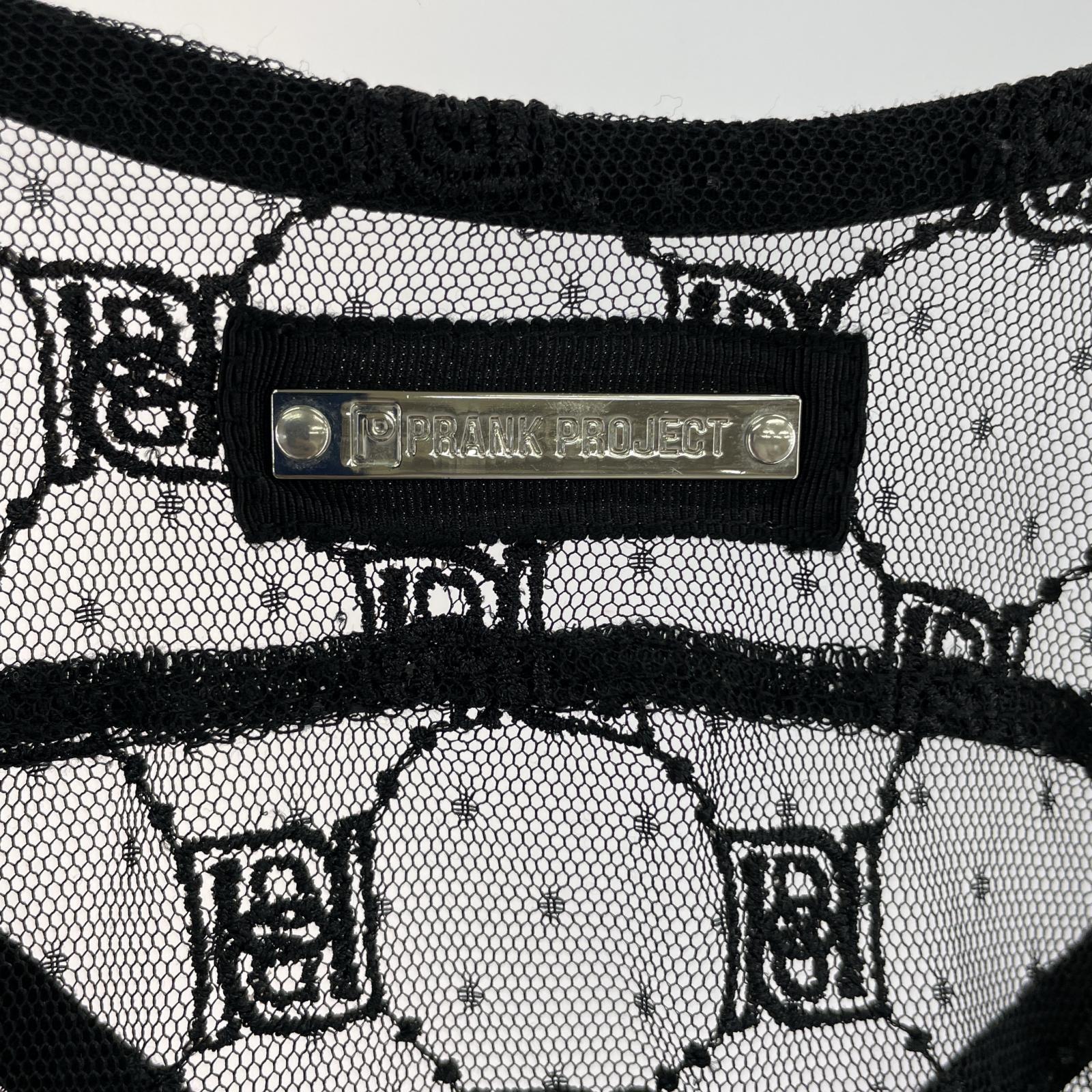 長袖Tシャツ PRANKPROJECT Monogram Lace Bodys ブラック