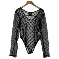長袖Tシャツ PRANKPROJECT Monogram Lace Bodys ブラック
