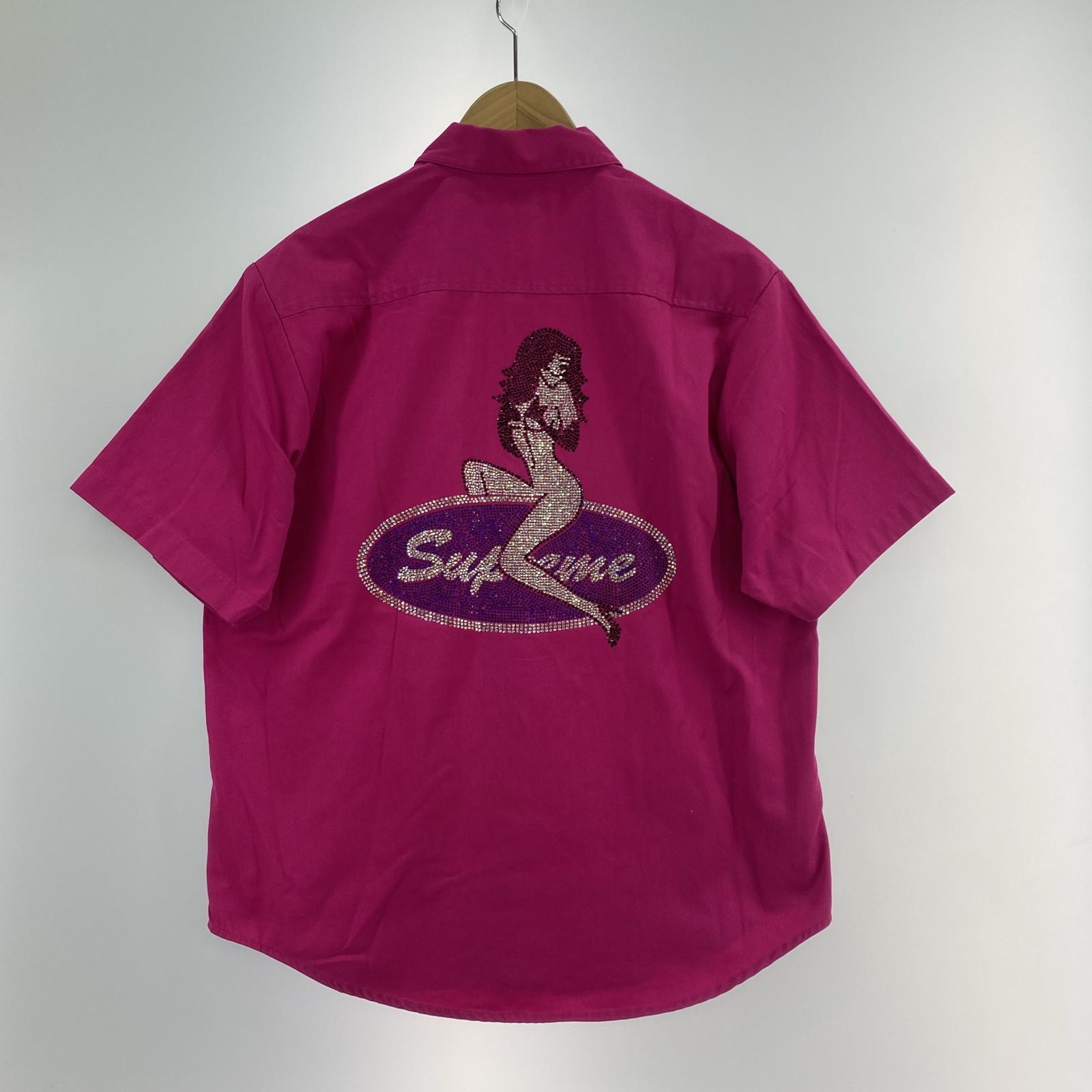 半袖シャツ 25SS Rhinestone Pin Up Fuchsia(S) S