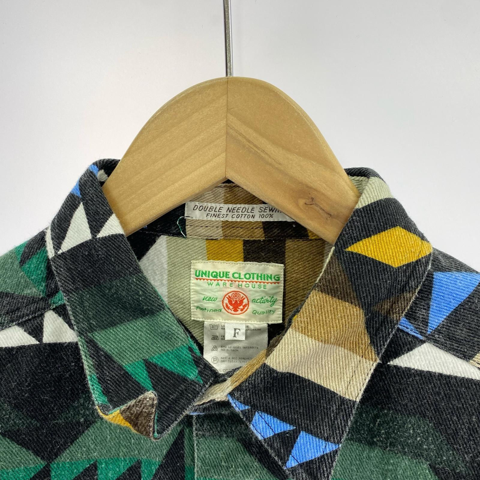 ジャケット 80S 初期タグ UNIQLO ネイティブ柄ジャケット (F) マルチカラー