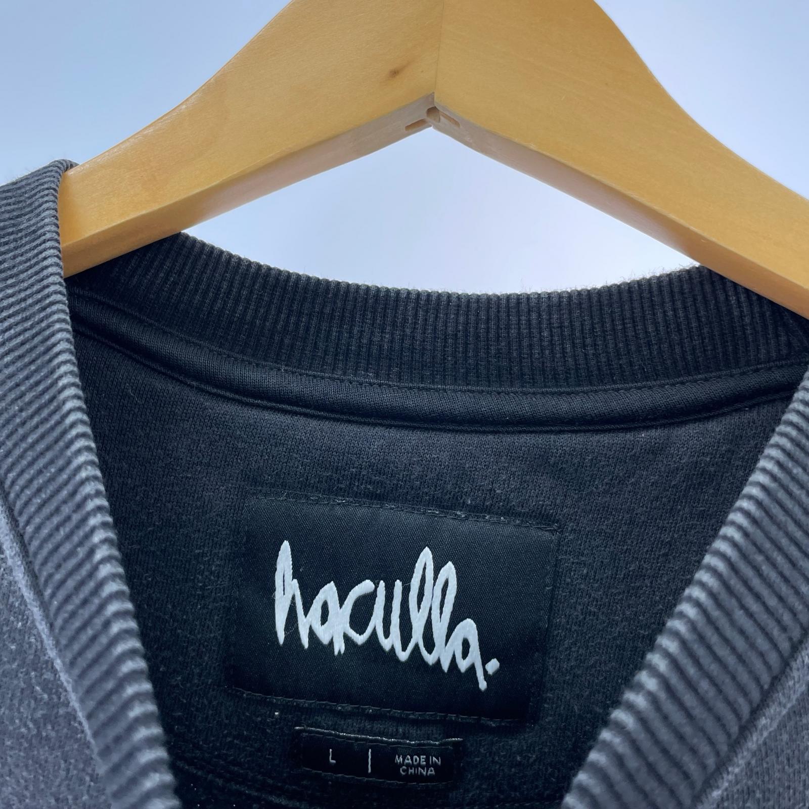 スウェット haculla. 黒 (L) L ブラック