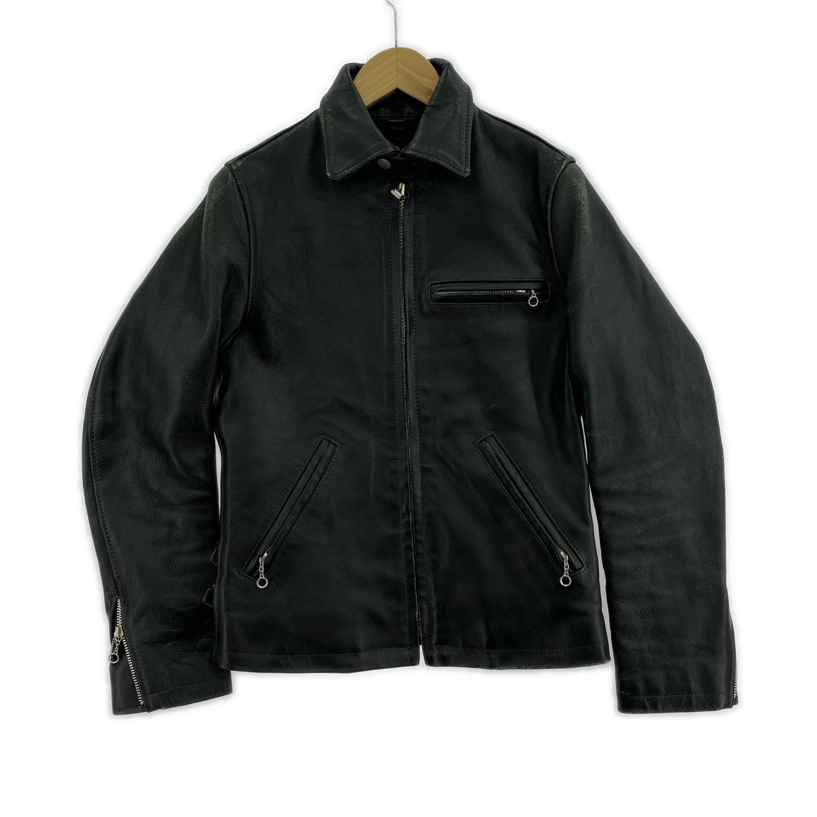 レザージャケット COOL SCAT レザージャケット 黒 36 ブラック