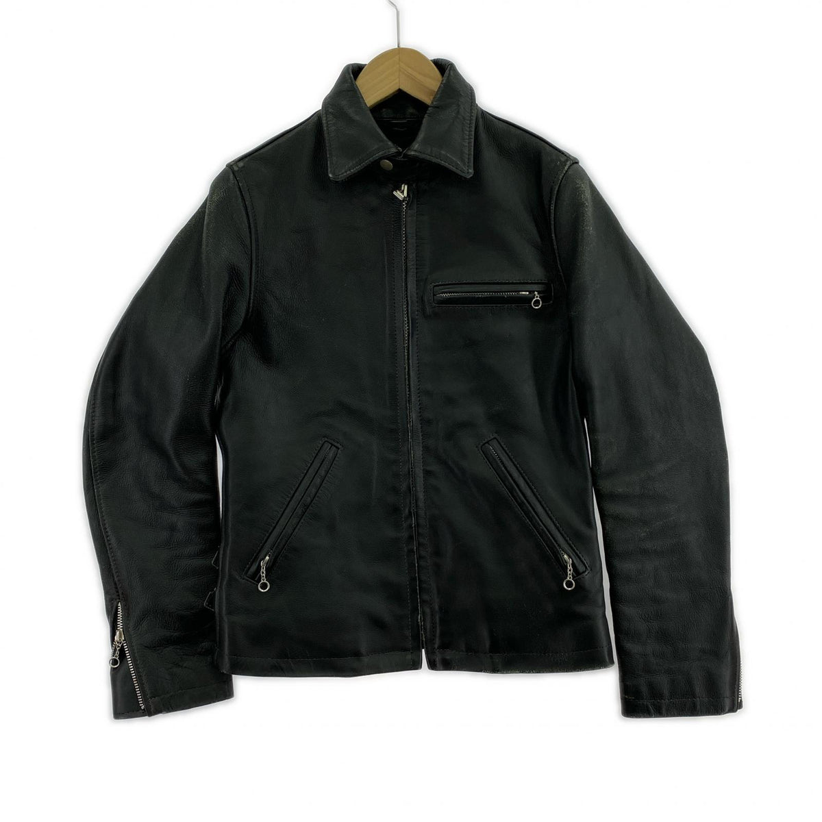 レザージャケット COOL SCAT レザージャケット 黒 36 ブラック