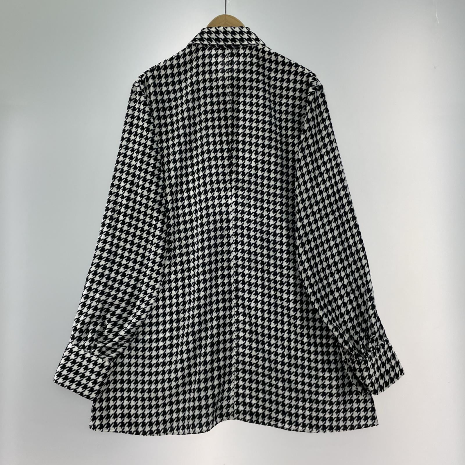 長袖シャツ 千鳥格子 Velvet Shirt 1