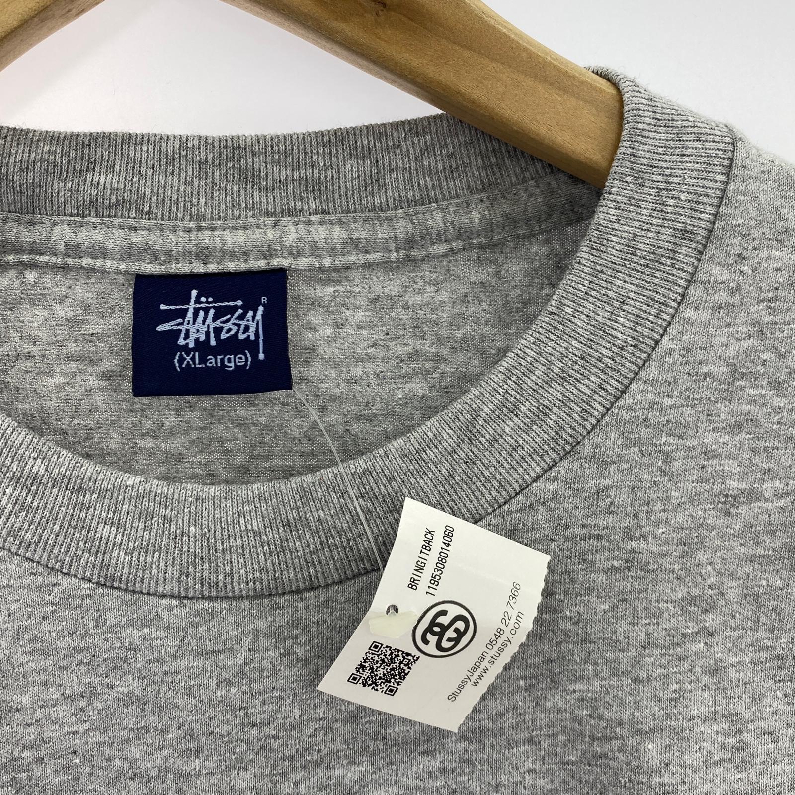 その他トップス STUSSY 紺タグ BRINGITBACK Tシャツ グレー XL グレー