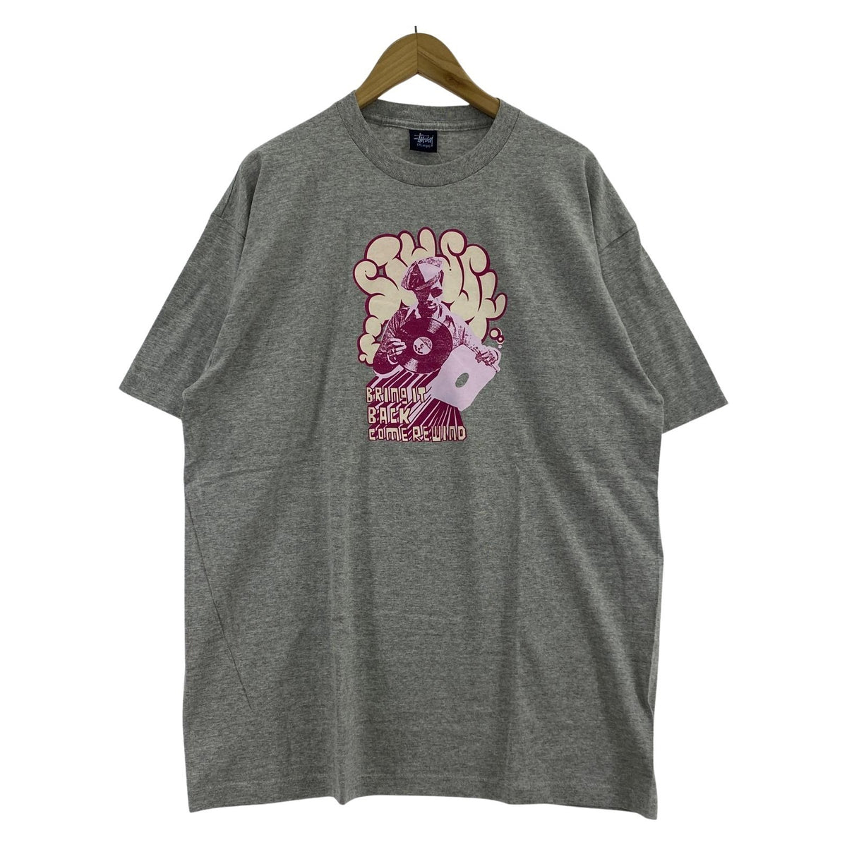 その他トップス STUSSY 紺タグ BRINGITBACK Tシャツ グレー XL グレー