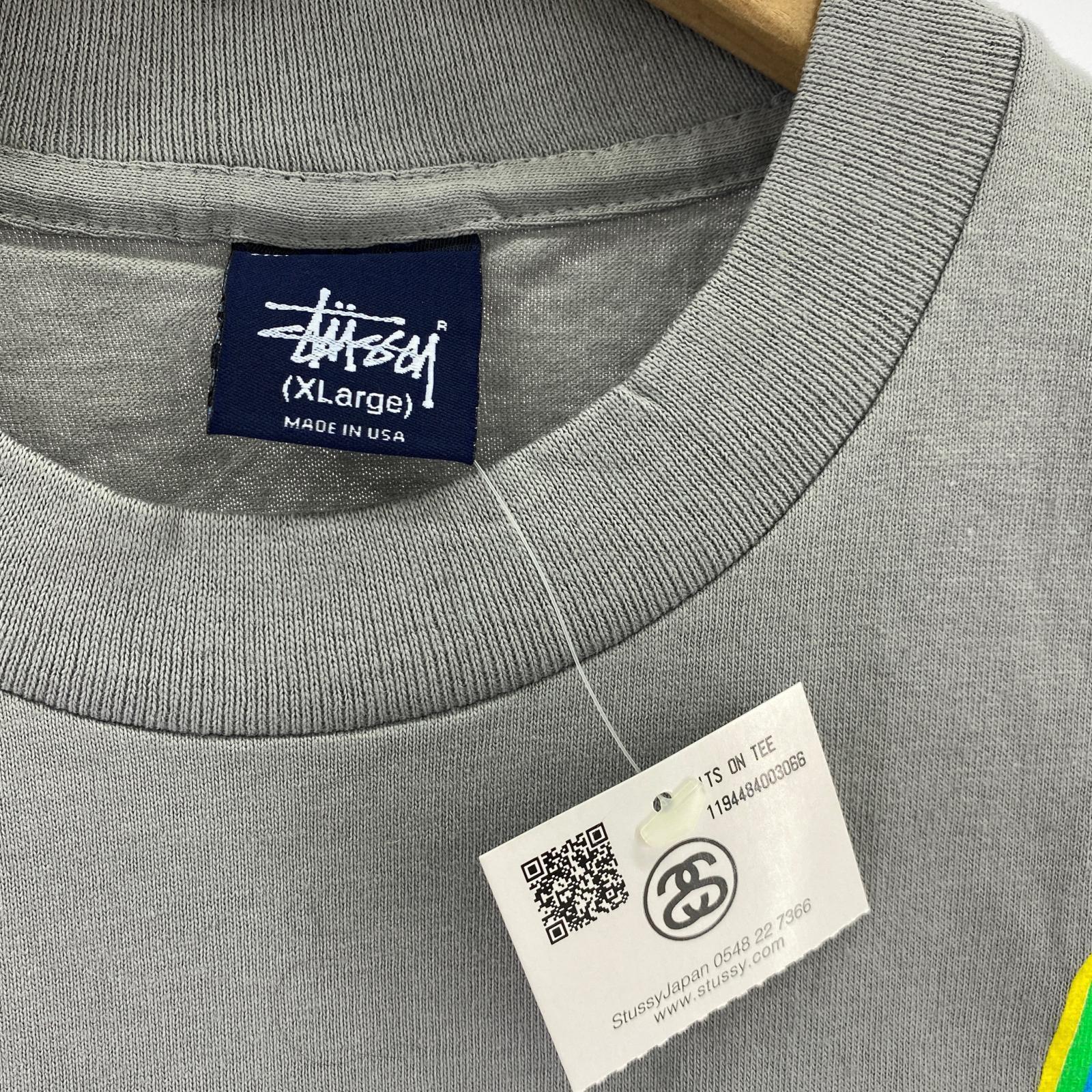 その他トップス STUSSY 紺タグ ITS ON Tシャツ グレー XL グレー