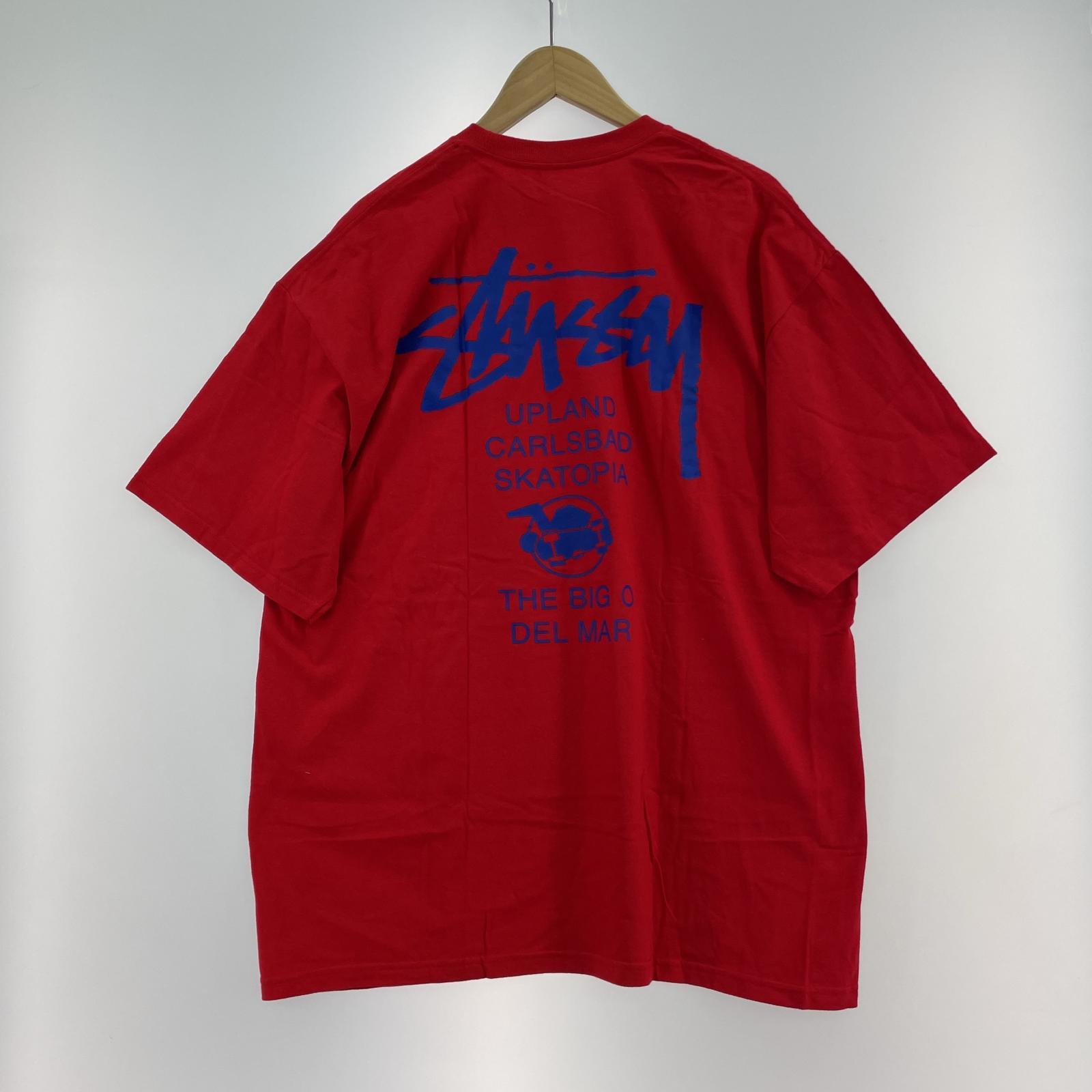 その他トップス STUSSY CA SK8 TOUR Tシャツ レッド XL レッド