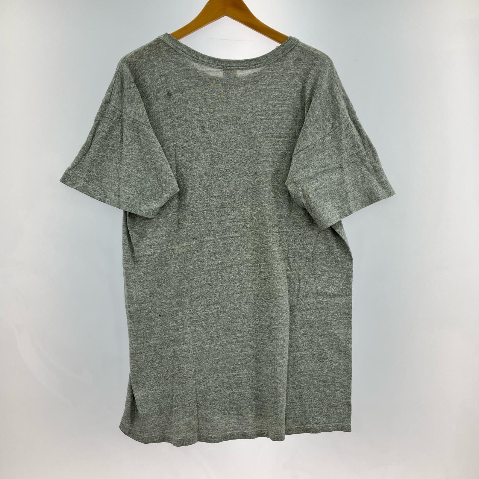 半袖Tシャツ 80S/トリコタグ/霜降り/グレー/カレッジプリント L グレー