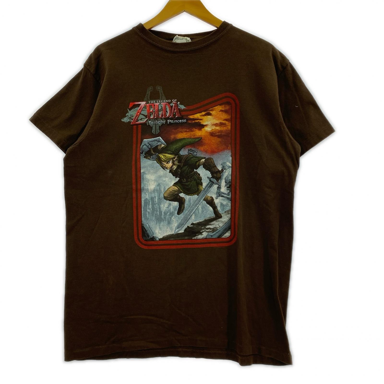 半袖Tシャツ 00's ゼルダの伝説 プリントTEE L ブラウン