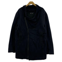 ジャケット HELMUT LANG アーカイブ 素材切替 ジップデザインコート M ブラック M ブラック
