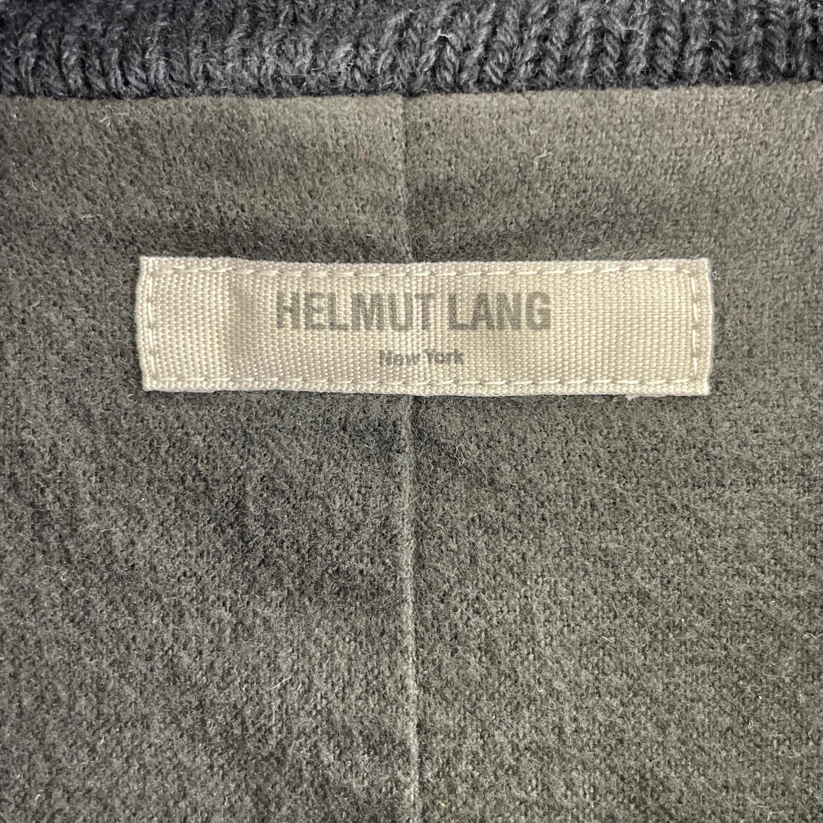 ジャケット HELMUT LANG アーカイブ 素材切替 ジップデザインコート M ブラック M ブラック