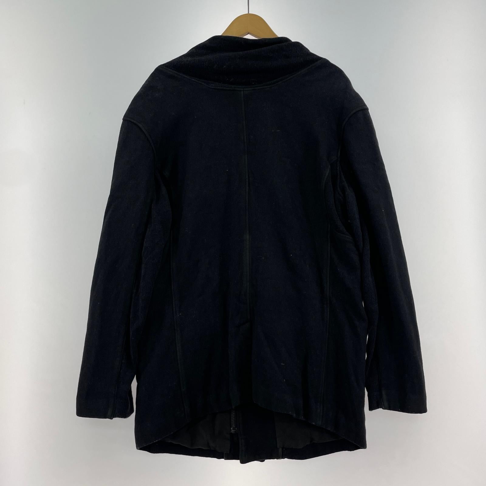 ジャケット HELMUT LANG アーカイブ 素材切替 ジップデザインコート M ブラック M ブラック