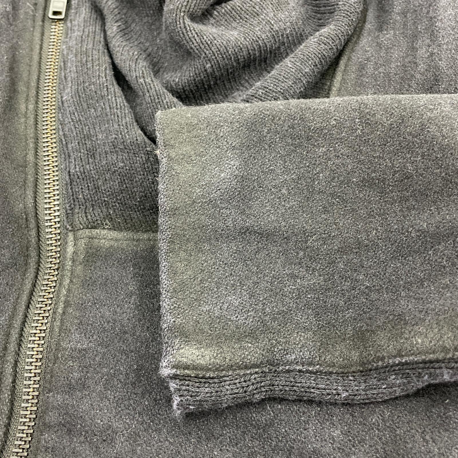 ジャケット HELMUT LANG アーカイブ 素材切替 ジップデザインコート M ブラック M ブラック