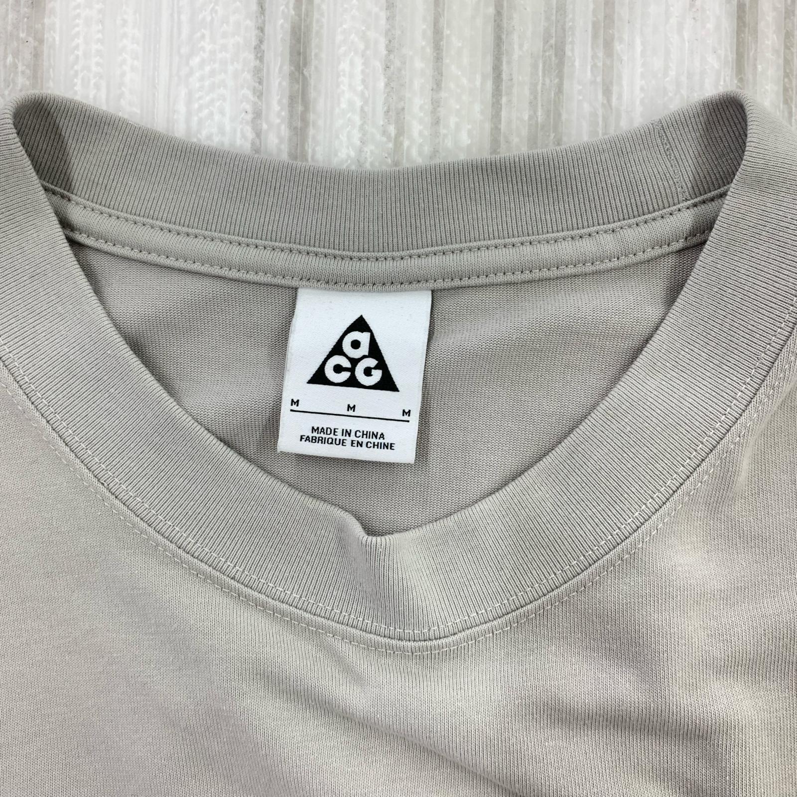 半袖Tシャツ ACG ロゴ刺繍 ベージュ(M) M グレー