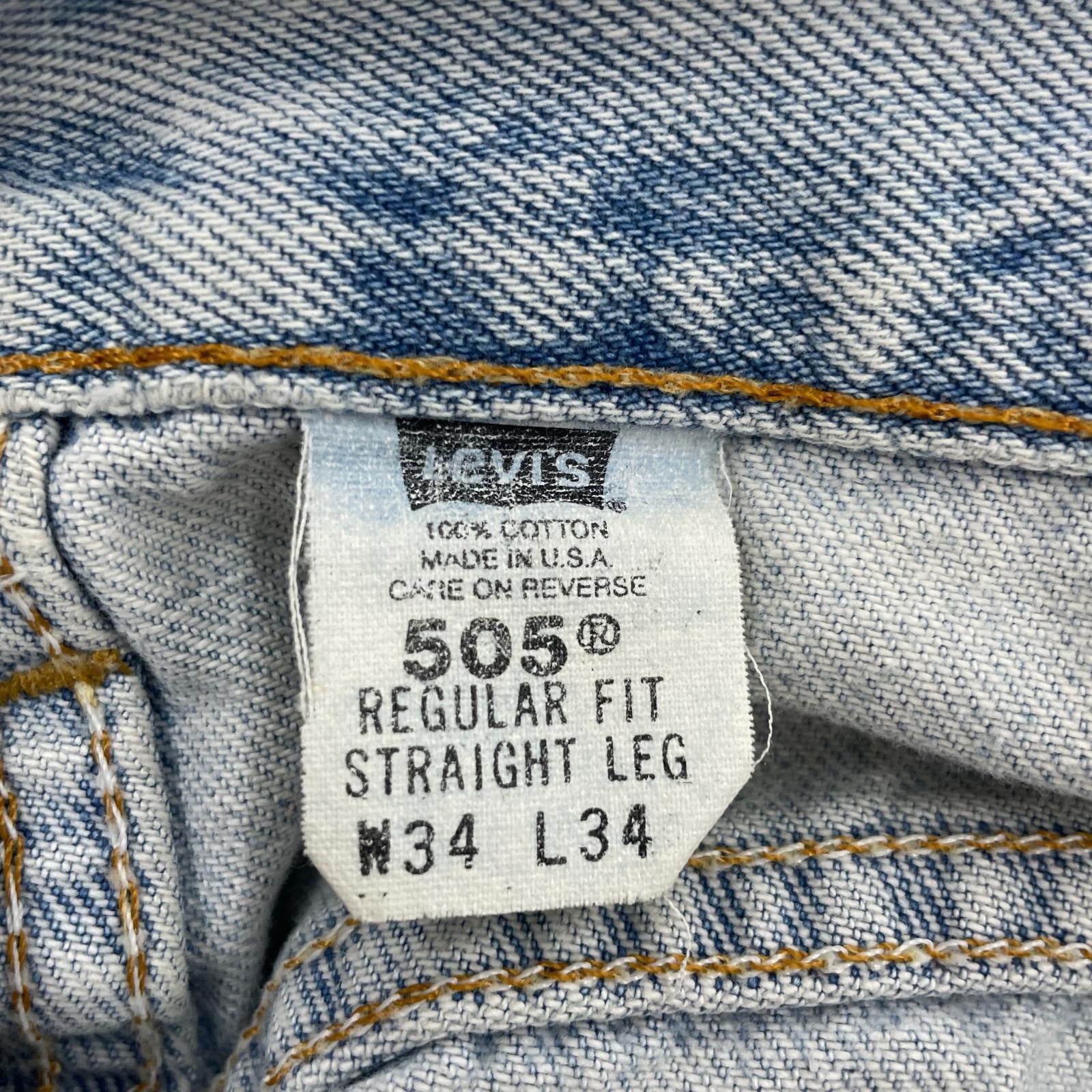 デニムパンツ 90s 505-4834 W34 L34 ブルー
