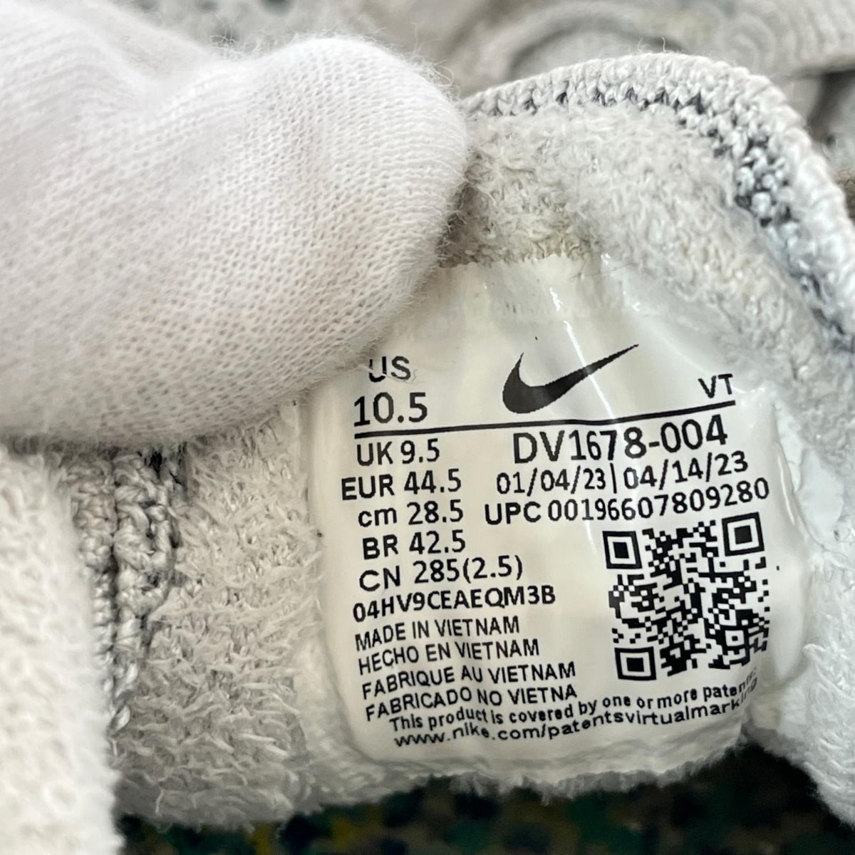 スニーカー Air VaporMax Flyknit "Pure Platinum 28.5cm (US10 1/2 UK10 EU47) グレー