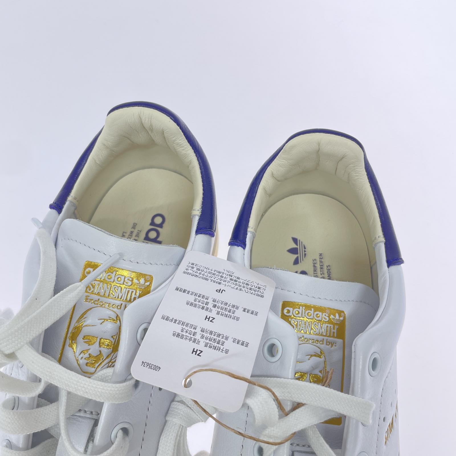 スニーカー Stan Smith Lux White/Navy 27.5cm 27.5cm (US9 1/2 UK9 EU45) ホワイト
