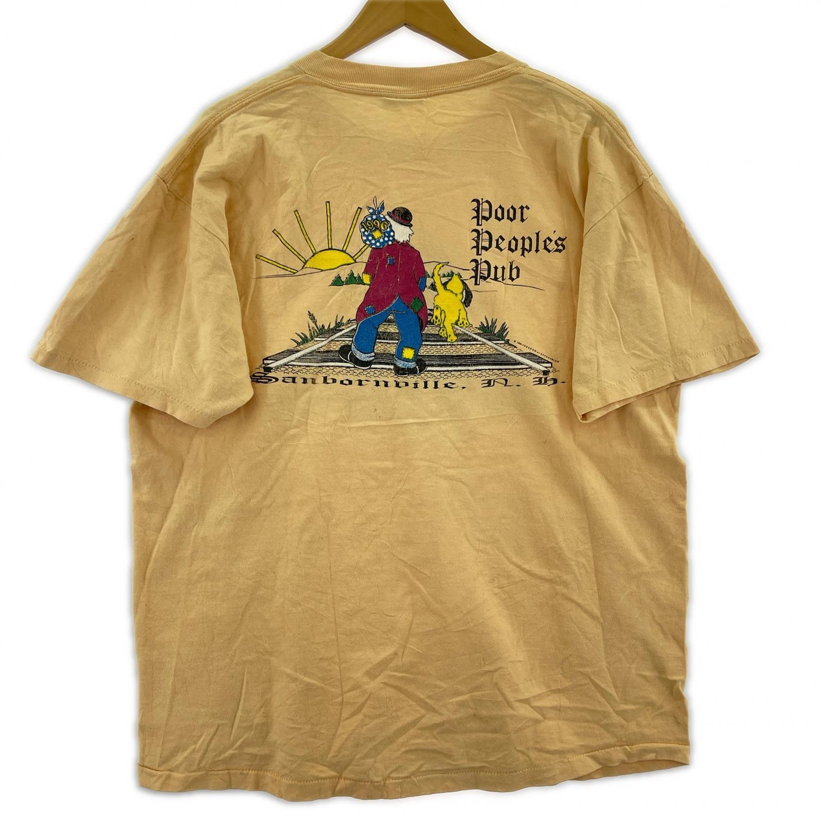 半袖Tシャツ 90's ONEITA 両面プリントTEE イエロー系 L