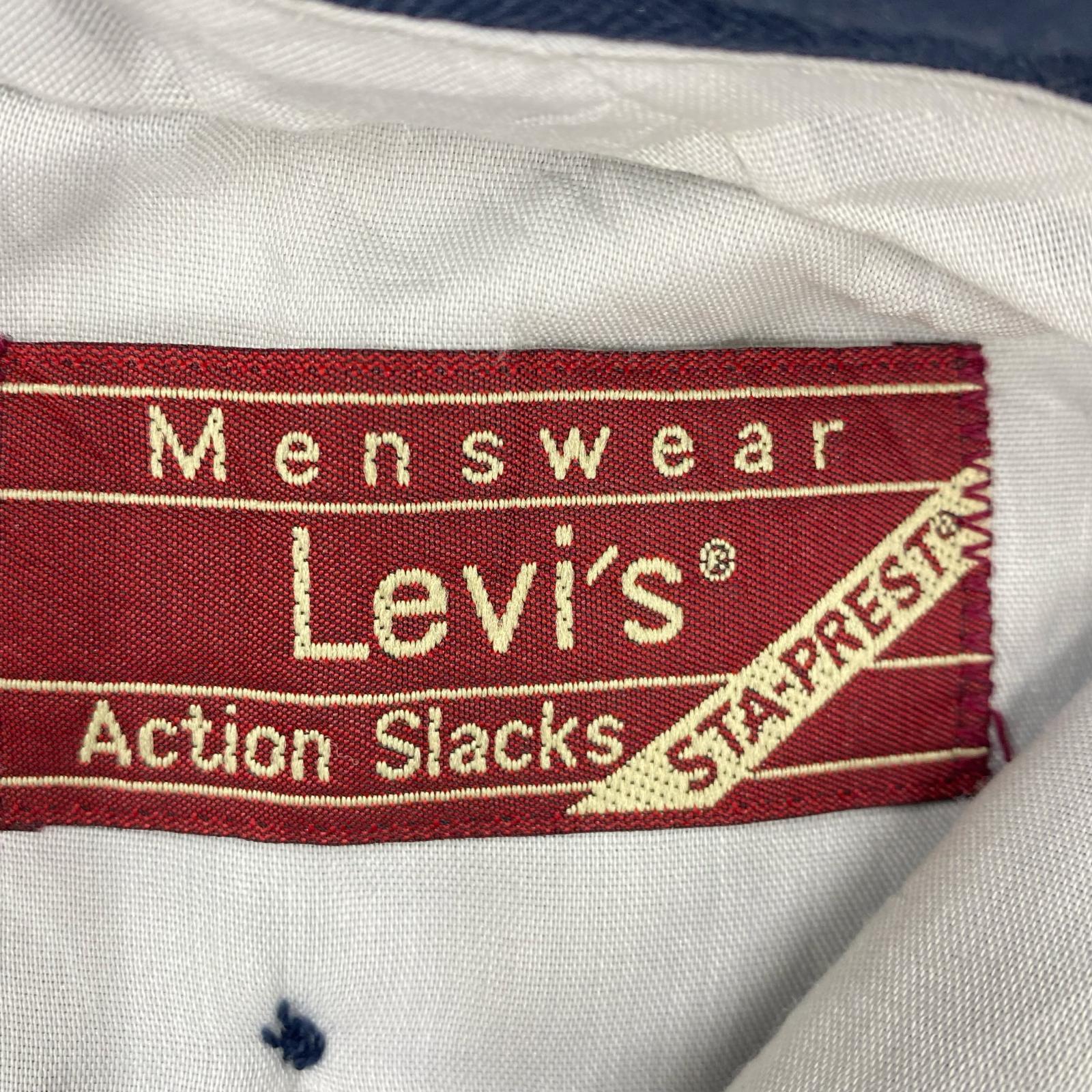 パンツ 70's~80’s ACTION SLACKS スタプレ ネイビー ネイビー
