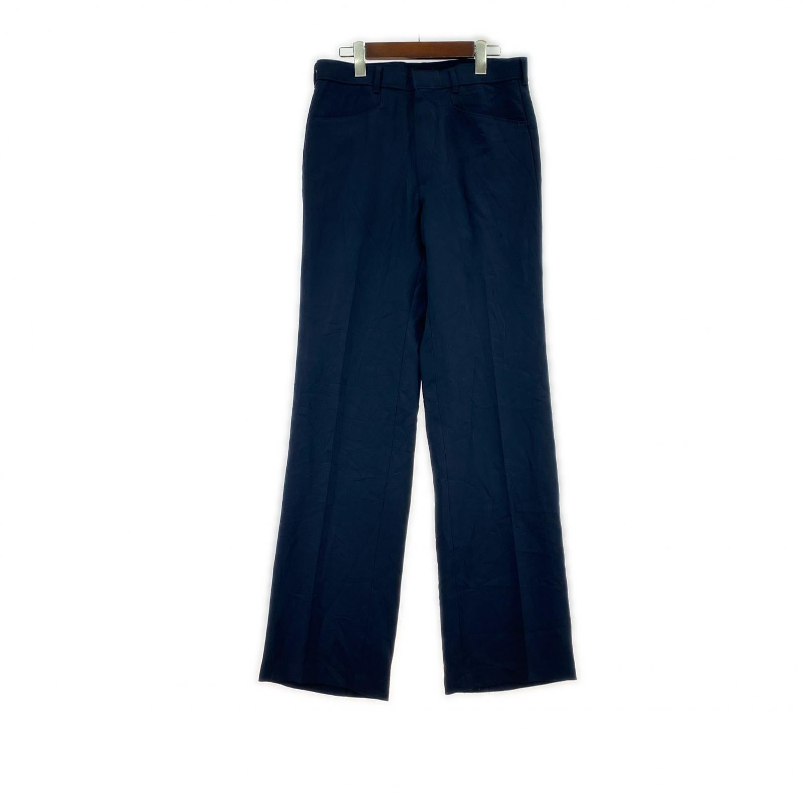 パンツ 70's~80’s ACTION SLACKS スタプレ ネイビー ネイビー