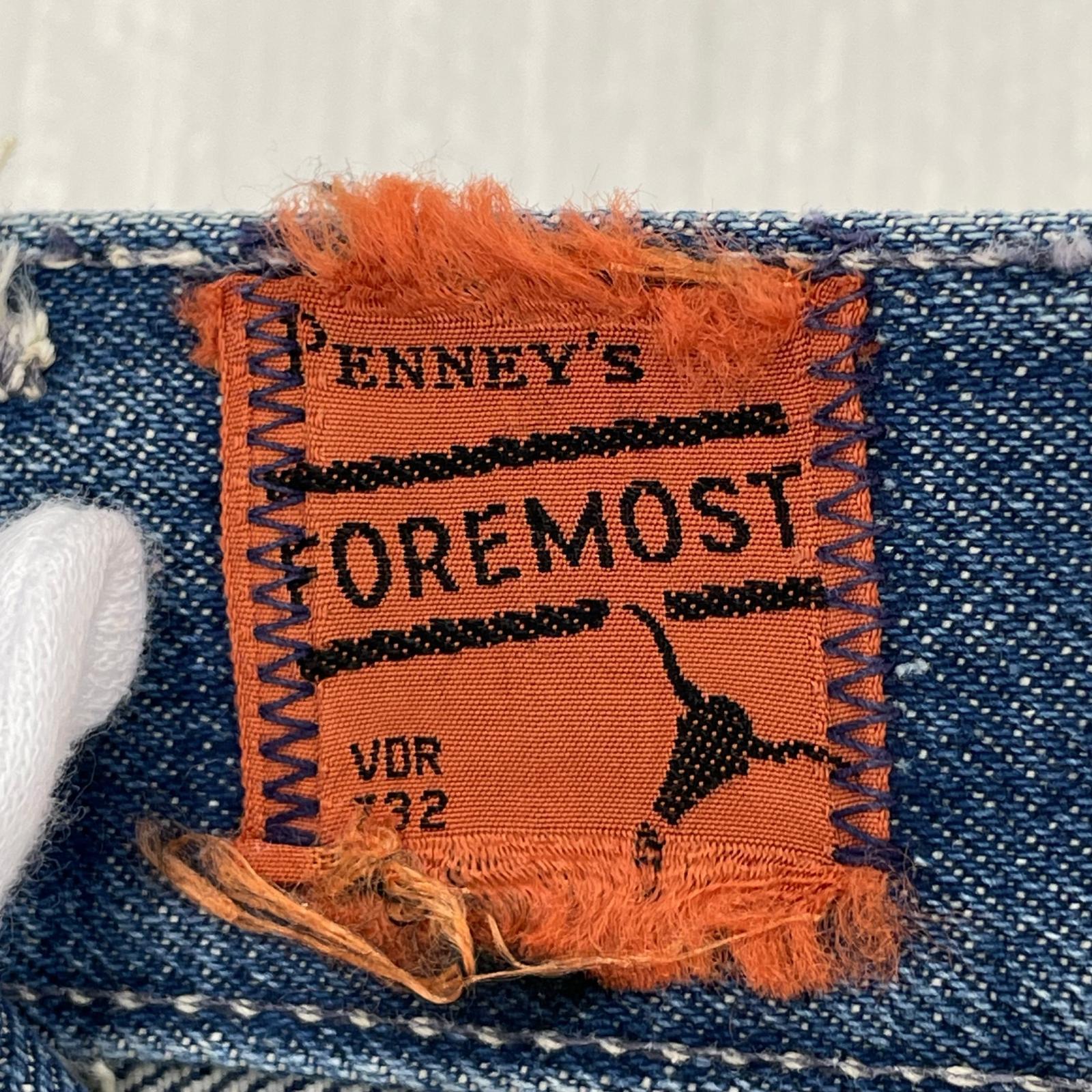 デニムパンツ 60's Penny's FOREMOST ストレートデニムパンツ ブルー