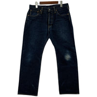 デニムパンツ 14oz セルビッチデニム ストレート (W34L36)634S 34 ブルー