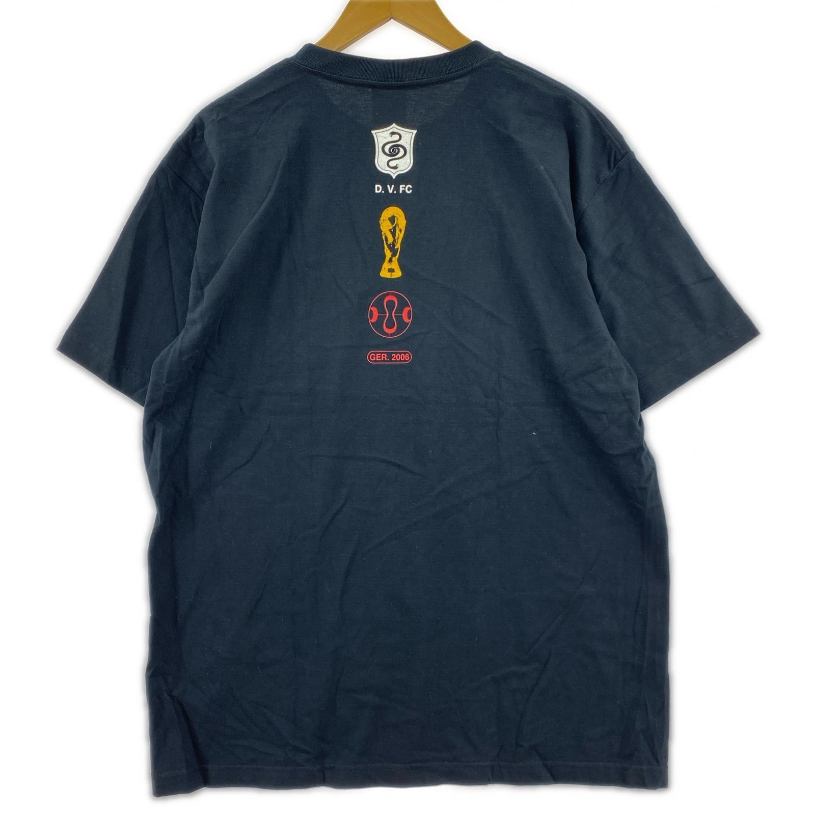 半袖Tシャツ 00s サッカー 黒 (XL) ブラック