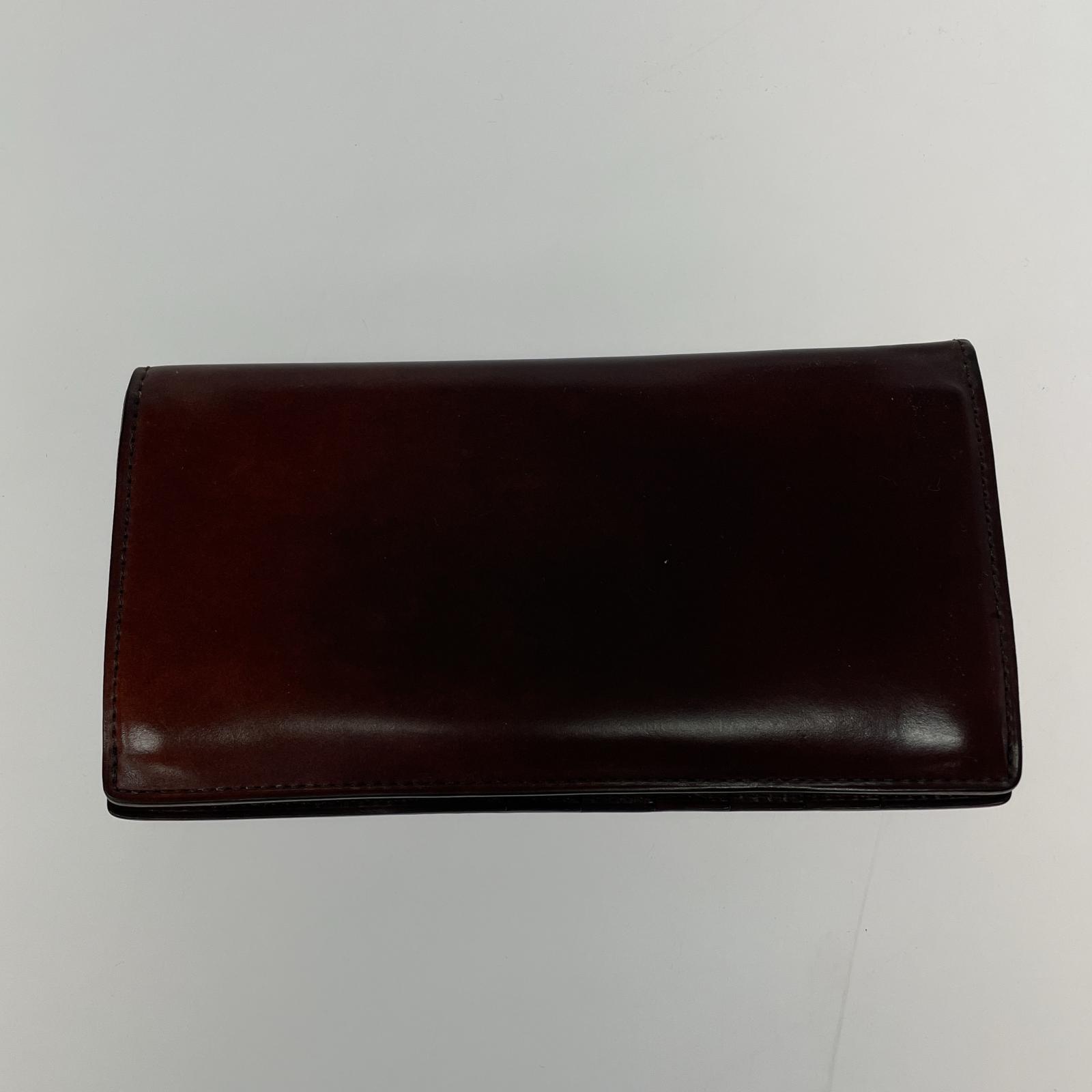 長財布 ganzo コードバン 長財布 ブラウン