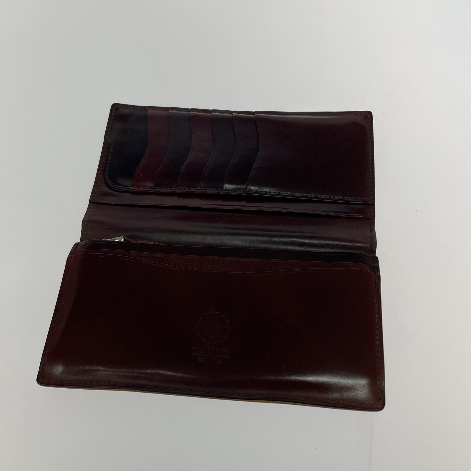 長財布 ganzo コードバン 長財布 ブラウン