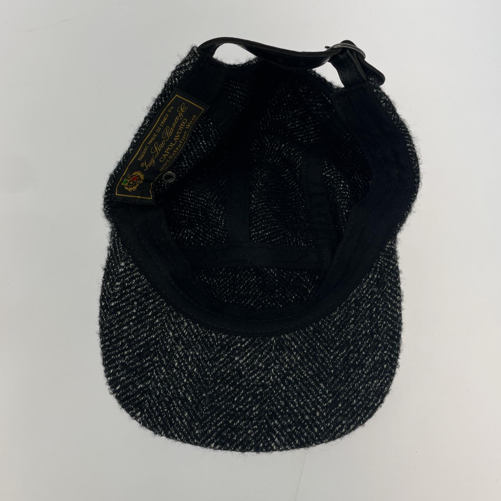 キャップ 18AW Loro Piana Wool Camp Cap ブラック