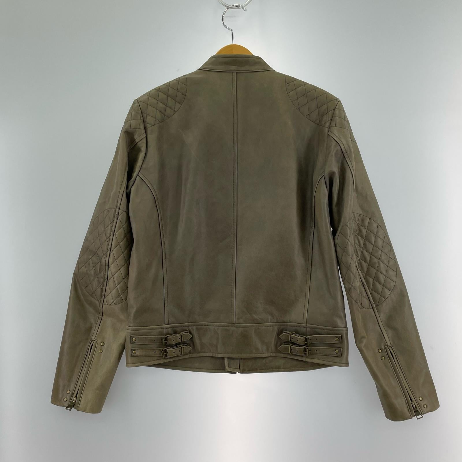 レザージャケット スタンドネックレザージャケット M