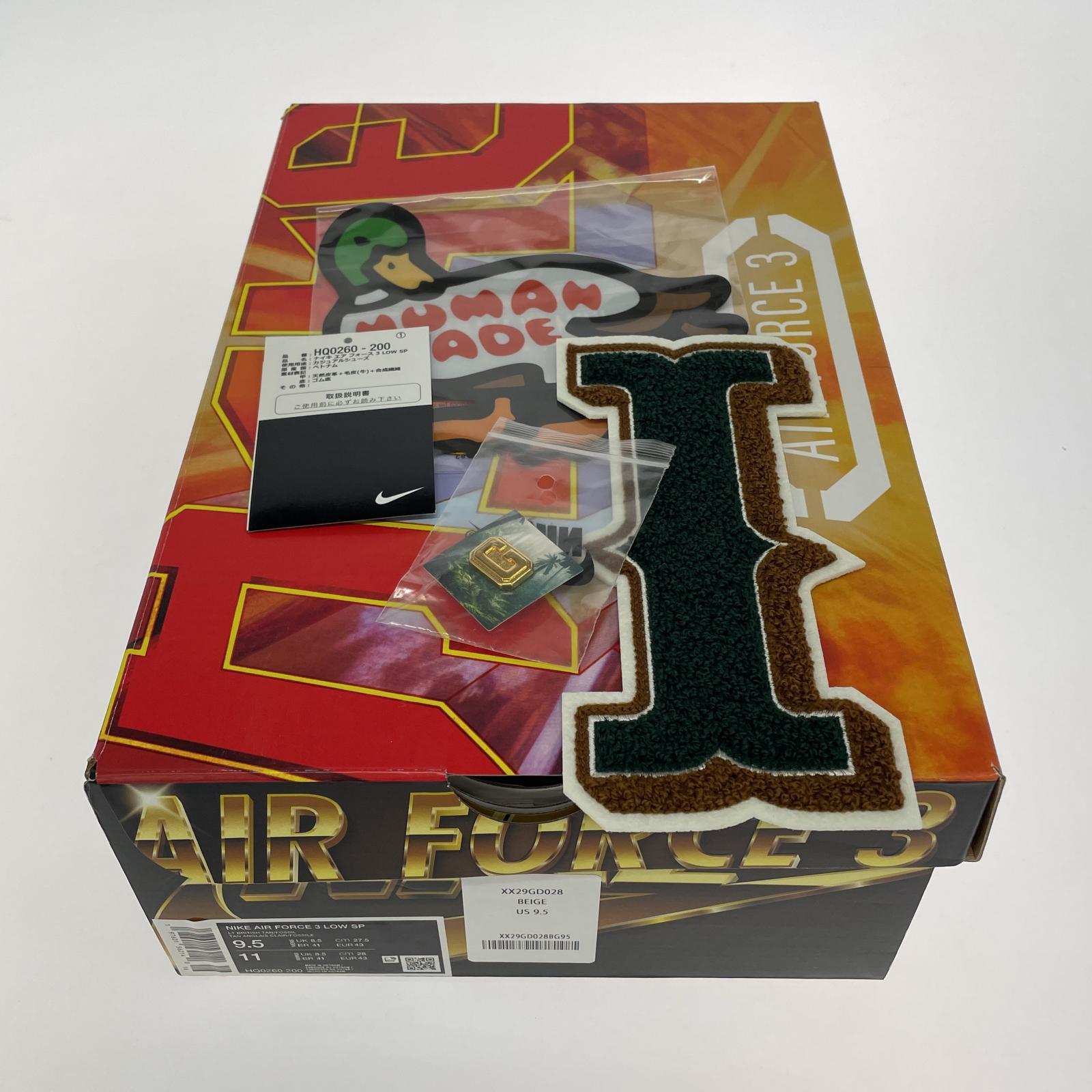 スニーカー ×NIGO AIR FORCE 3 LOW SP(27.5cm) 27.5cm (US9 1/2 UK9 EU45) ブラウン