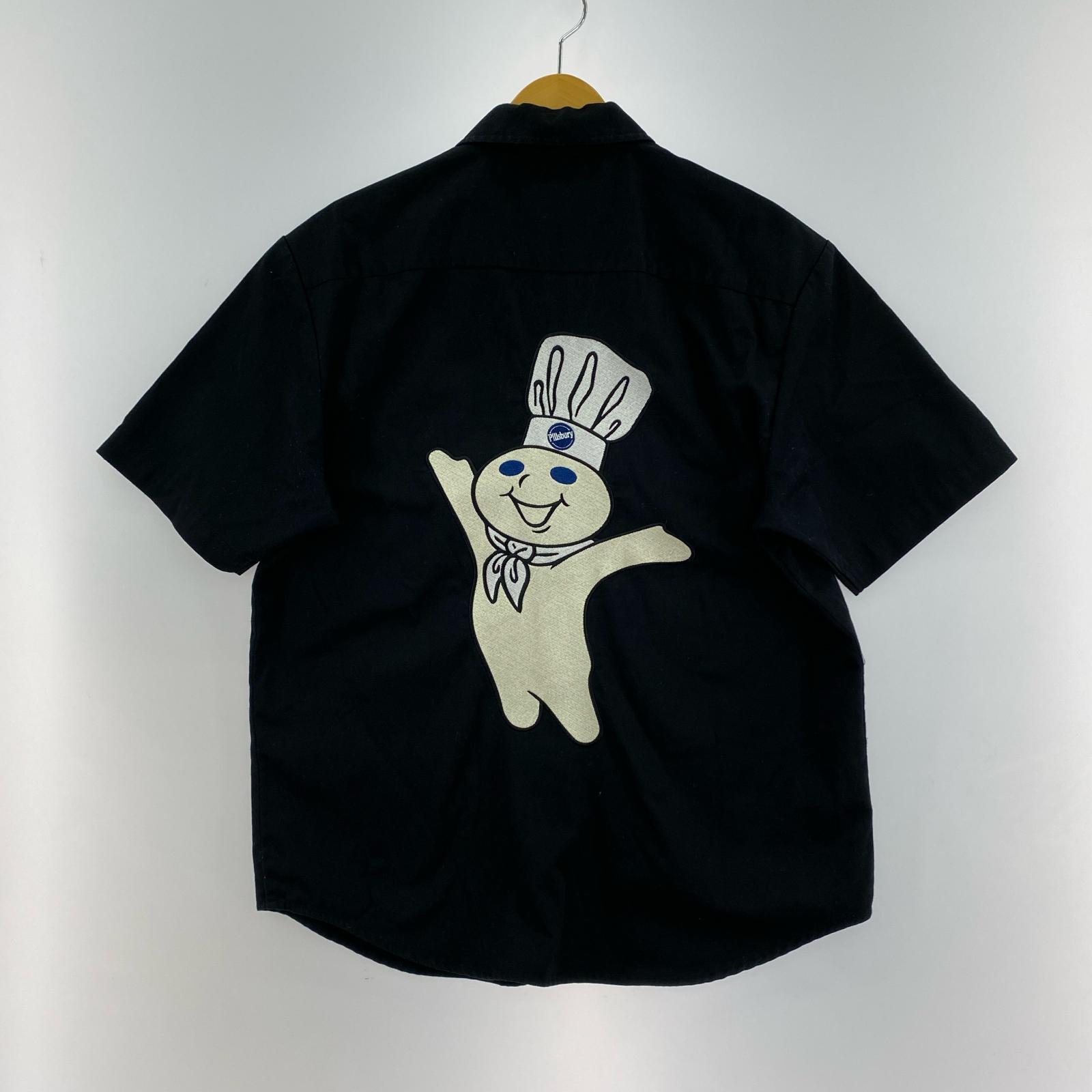 半袖シャツ Doughboy S/S Work Shirt 黒 (S) S ブラック