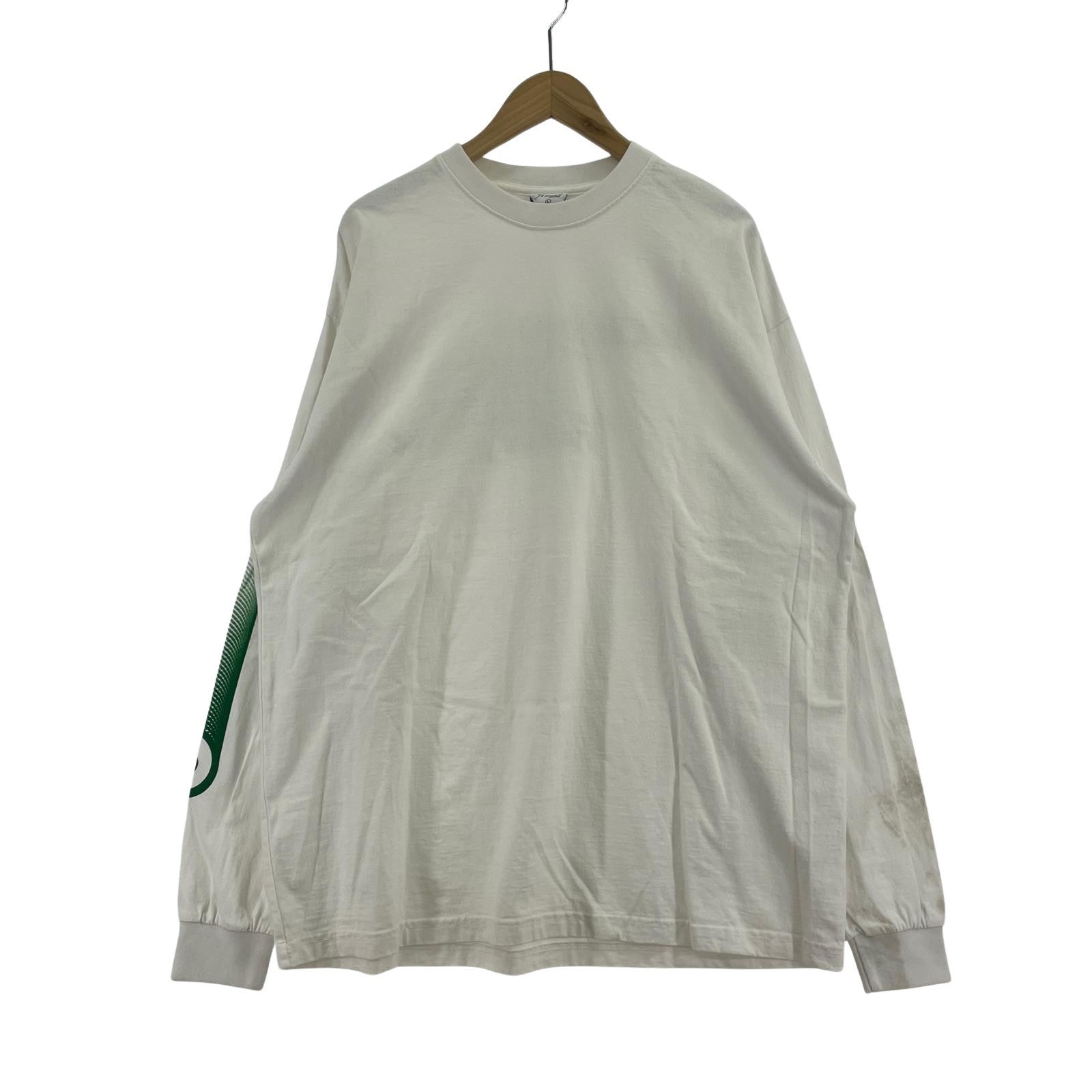 長袖Tシャツ Hidden NY バックプリント ロンT (L) 白 L ホワイト