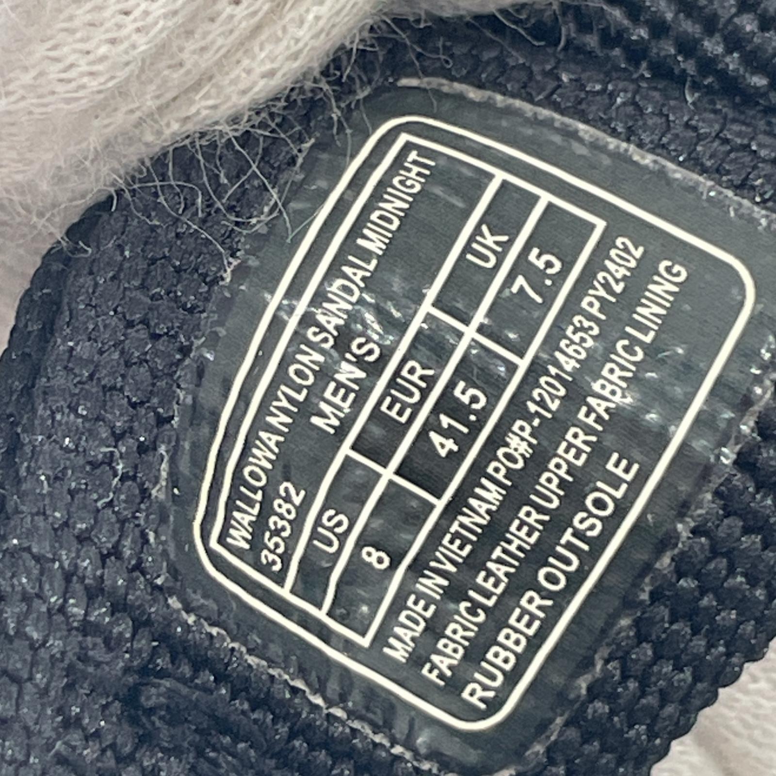 サンダル 35382 Wallowa Nylon Sandal (US 8) 黒 26cm (US8 UK7 1/2 EU42) ブラック