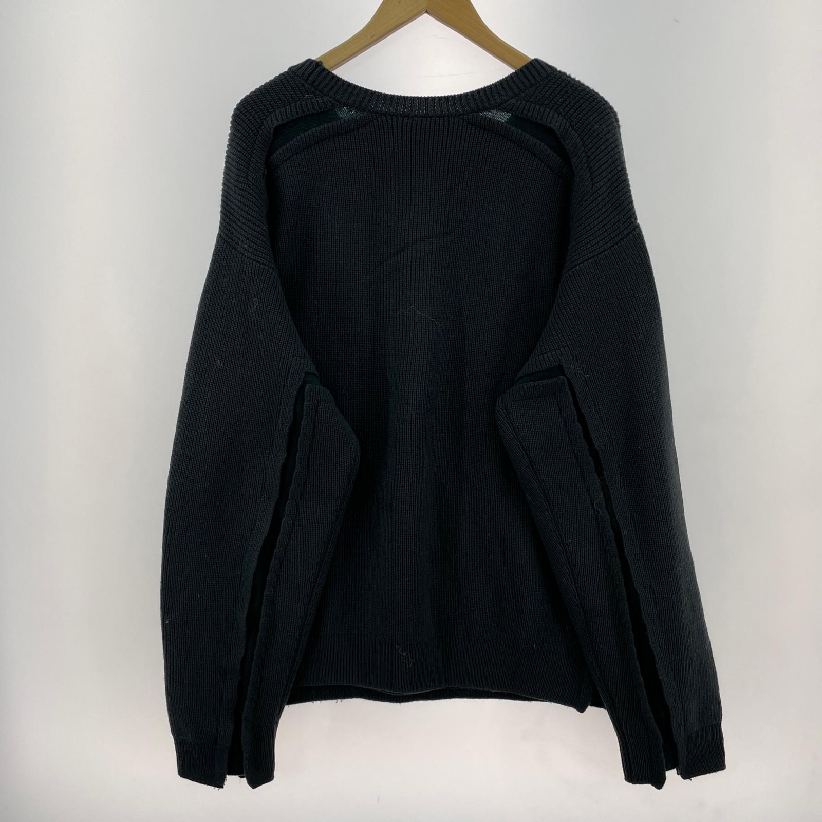 ニット BROKEN CREWNECK SWEATER (2) YK22AW0420S 2 グリーン