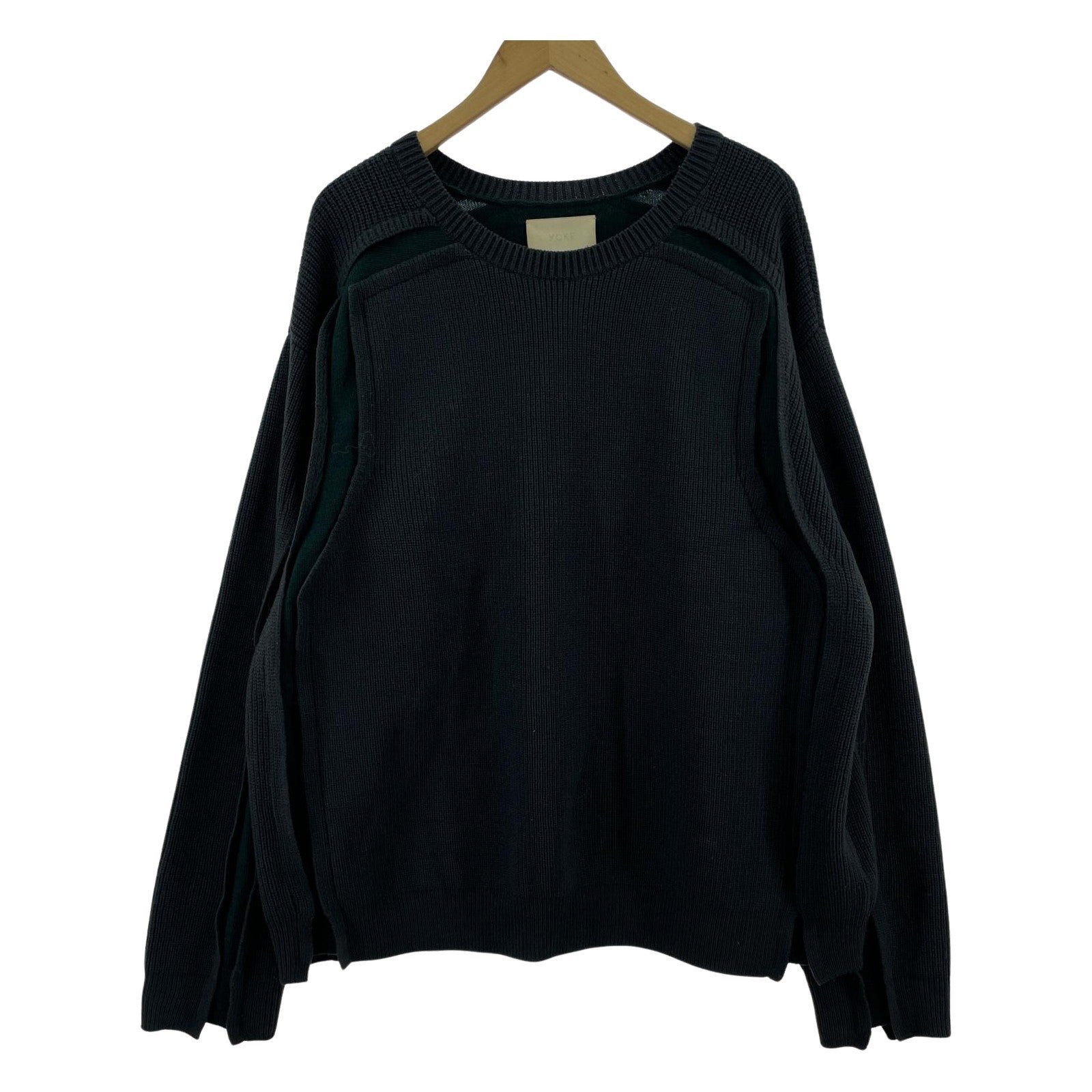 ニット BROKEN CREWNECK SWEATER (2) YK22AW0420S 2 グリーン