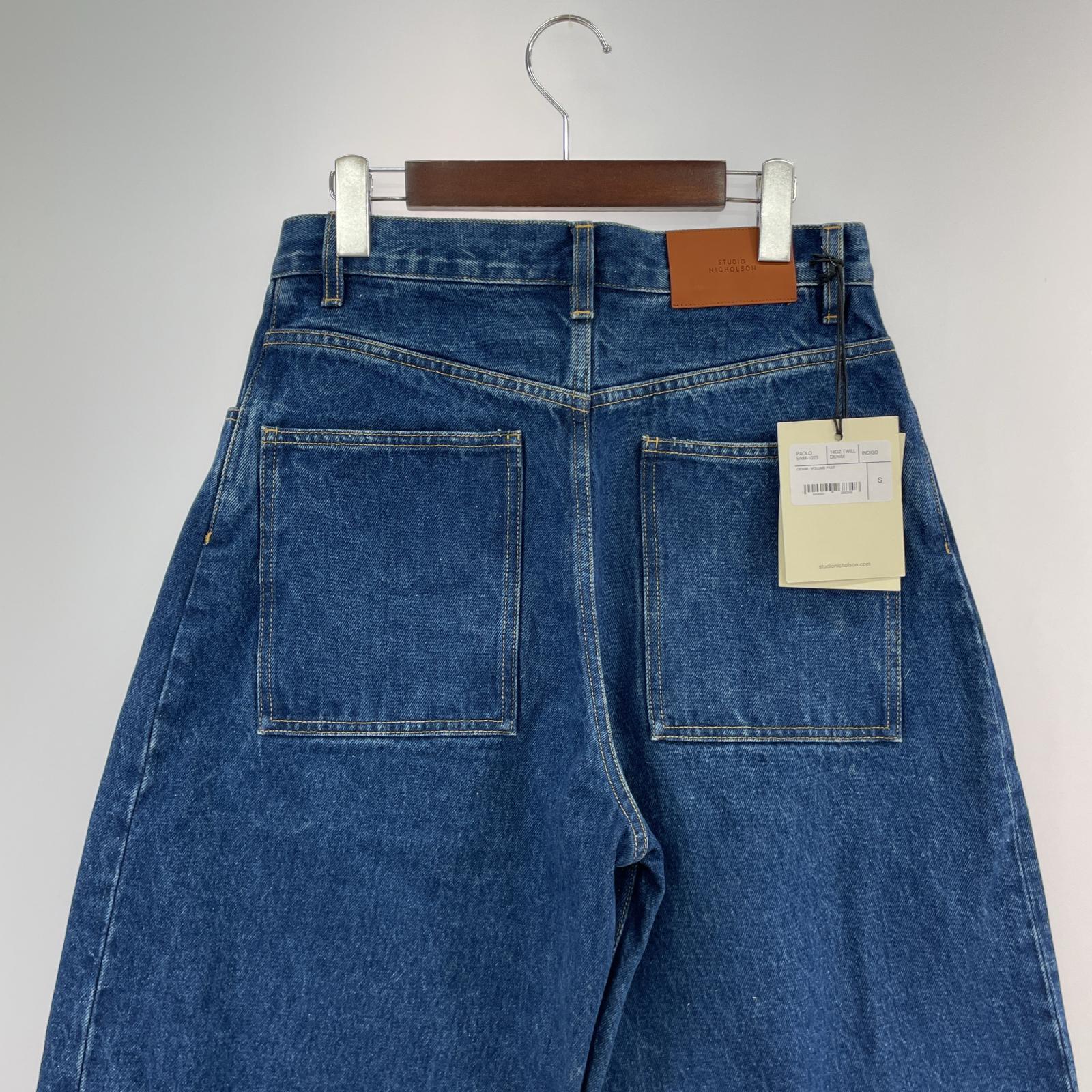 デニムパンツ PAOLO SNM-DENIM VOLUME PANT (S) S ブルー