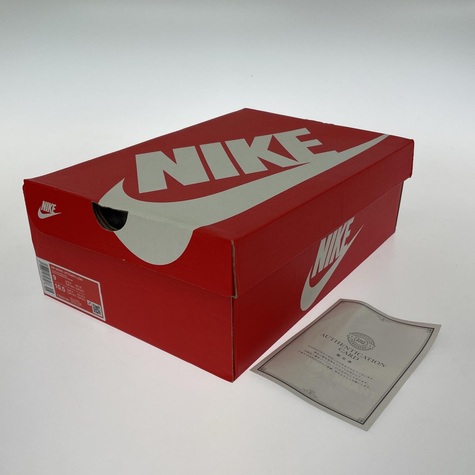 スニーカー AIR MORE UPTEMPO LOW 27㎝ 27cm (US9 UK8 1/2 EU44) ブラック
